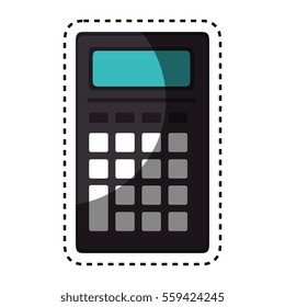 calculator math isolated icon