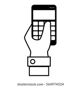 calculator math isolated icon