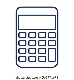 calculator math isolated icon