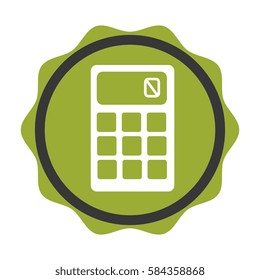 calculator math isolated icon