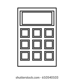 calculator math isolated icon