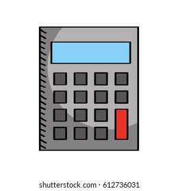 calculator math isolated icon