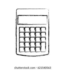 calculator math isolated icon