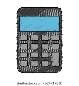 calculator math isolated icon
