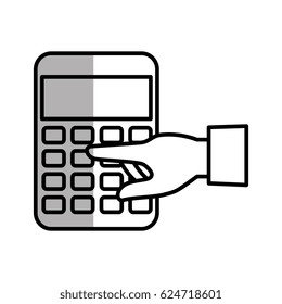 calculator math isolated icon