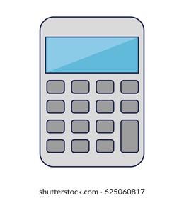 calculator math isolated icon