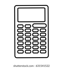 calculator math isolated icon