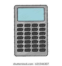 calculator math isolated icon