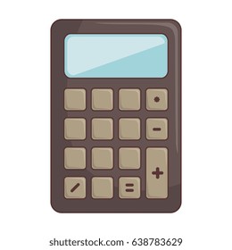 calculator math isolated icon