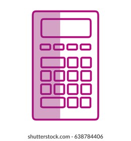 calculator math isolated icon