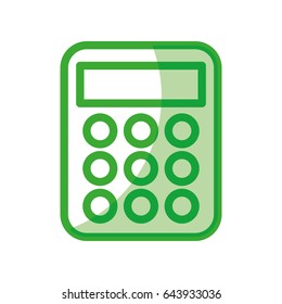 calculator math isolated icon