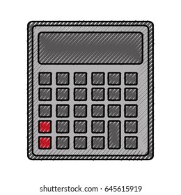 calculator math isolated icon