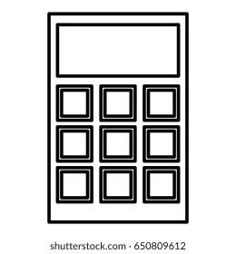 calculator math isolated icon