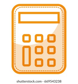 calculator math isolated icon