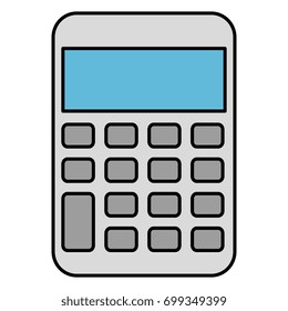 calculator math isolated icon