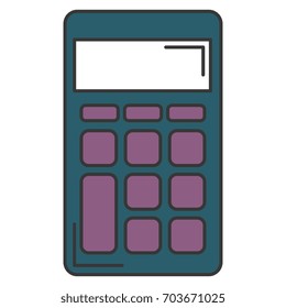 calculator math isolated icon