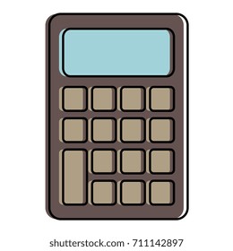 calculator math isolated icon