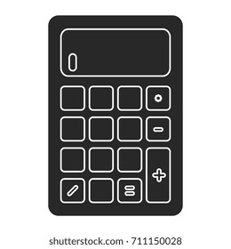 calculator math isolated icon
