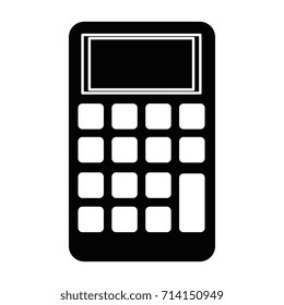 calculator math isolated icon