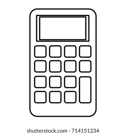 calculator math isolated icon