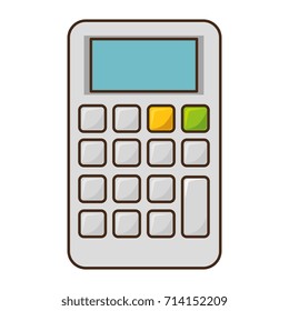 calculator math isolated icon