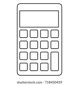 calculator math isolated icon