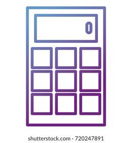 calculator math isolated icon