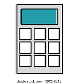 calculator math isolated icon