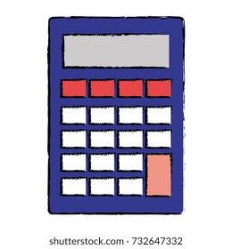 calculator math isolated icon