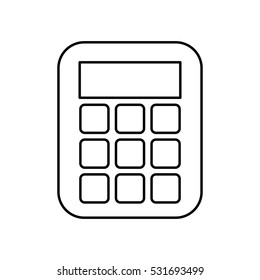 calculator math isolated icon vector illustration design