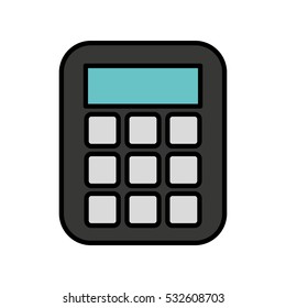 calculator math isolated icon vector illustration design