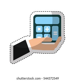 calculator math isolated icon vector illustration design
