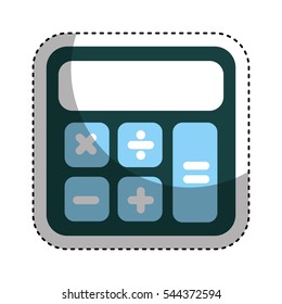 calculator math isolated icon vector illustration design