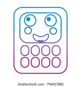 calculator math kawaii character cartoon