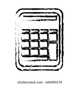 calculator math school accounting buttons sketch