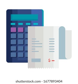 matemáticas calculadoras con papel de asiento diseño gráfico vectorial aislado de icono