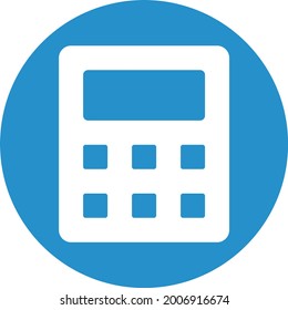 Calculator mathe icon (Vector Illustration)