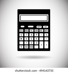 Calculator Mathematic Accountant Web Icon Vector Illustration