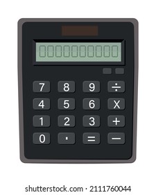 calculator maths icon isolated flat