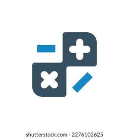 calculator, maths icon vector illustration