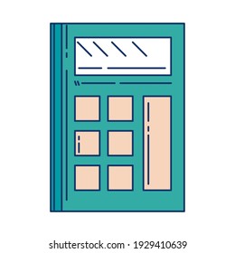 icono de dispositivo de aprovisionamiento de matemáticas de cálculo