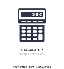 calculator maths tool icon on white background. Simple element illustration from Business concept. calculator maths tool icon symbol design.
