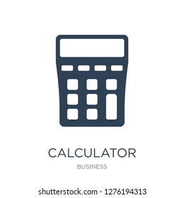 calculator maths tool icon vector on white background, calculator maths tool trendy filled icons from Business collection, calculator maths tool vector illustration