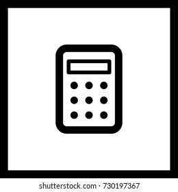 Calculator minimalistic vector icon.