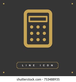 Calculator minimalistic vector icon.