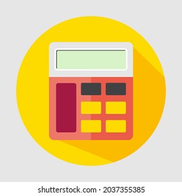calculator with modern flat style Premium Vector.Flat trendy calculator design inspiration vector.