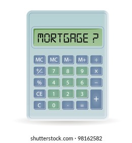 calculator with mortgage title