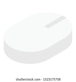 Calculator mouse icon. Isometric of calculator mouse vector icon for web design isolated on white background