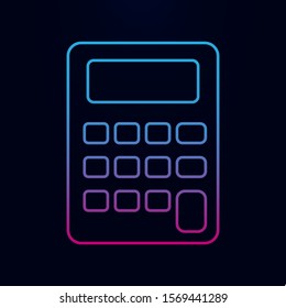 Calculator nolan icon. Simple thin line, outline vector of measure icons for ui and ux, website or mobile application