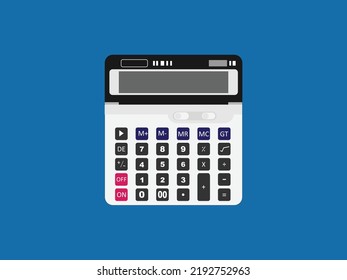 calculator number keyboard vector art 